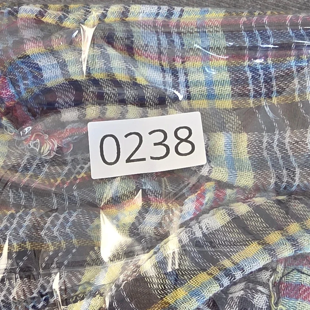 Free People Plaid Button Top Women XS Come On Over Multi Color Boho Oversized